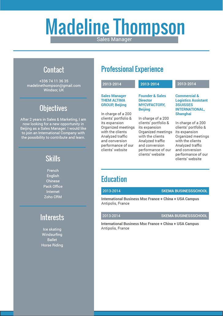 The excellently crafted format in this resume template is sure to help you land that dream job!
