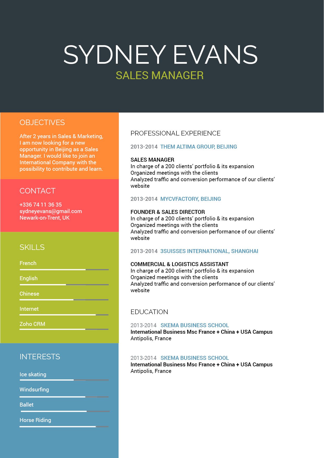 A great resume template to land you that dream job thanks to its designs and formatting.