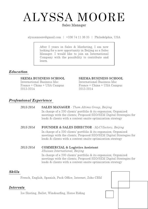 Get yoursef hired with this resume template -- format and layout are perfect!
