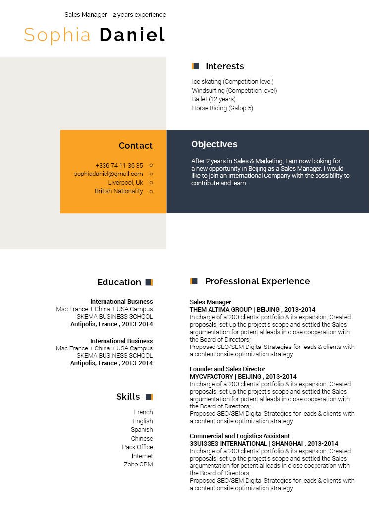 Get the attention of recruiters all thanks to this functional resume template!