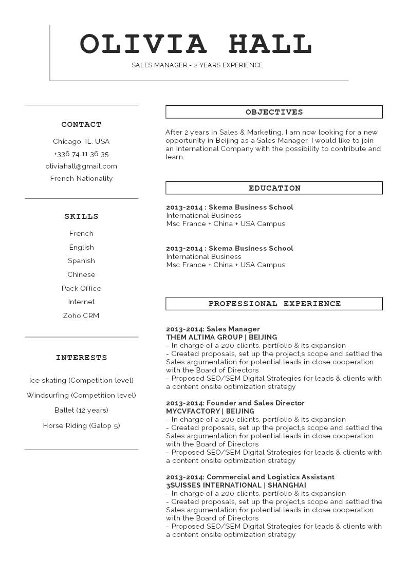 Functional resume template| Lucid Resume · myCVfactory