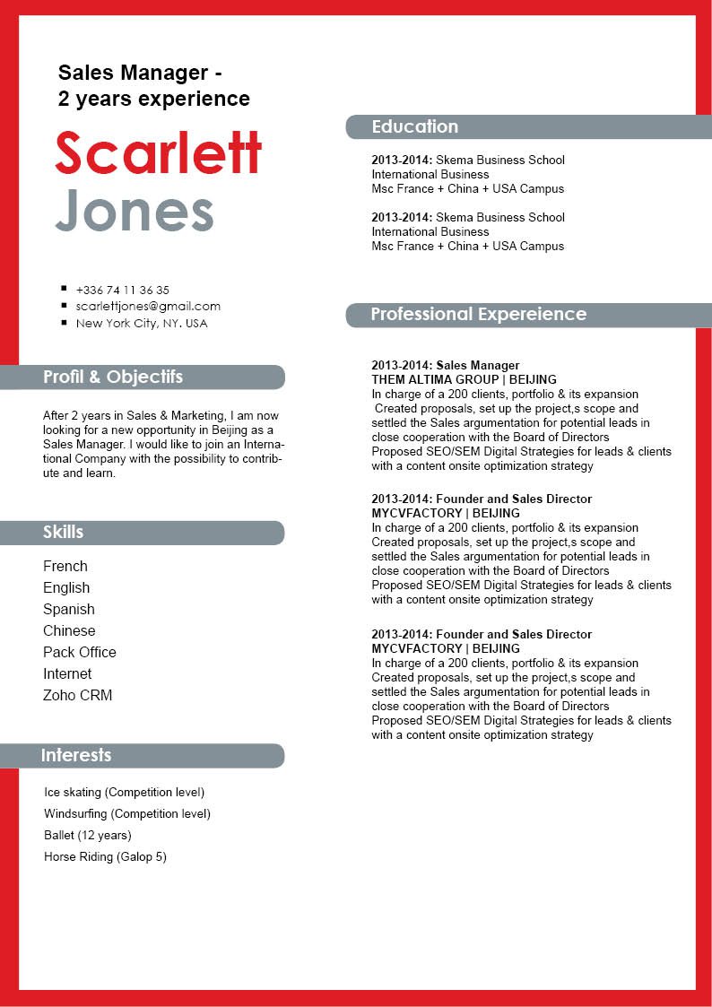 You need a great cv design to grab a great job! And this template provides it!