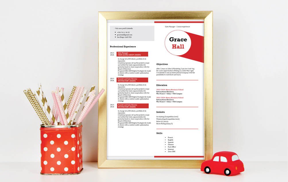 All you need is this easy resume template to create the ideal professional profile