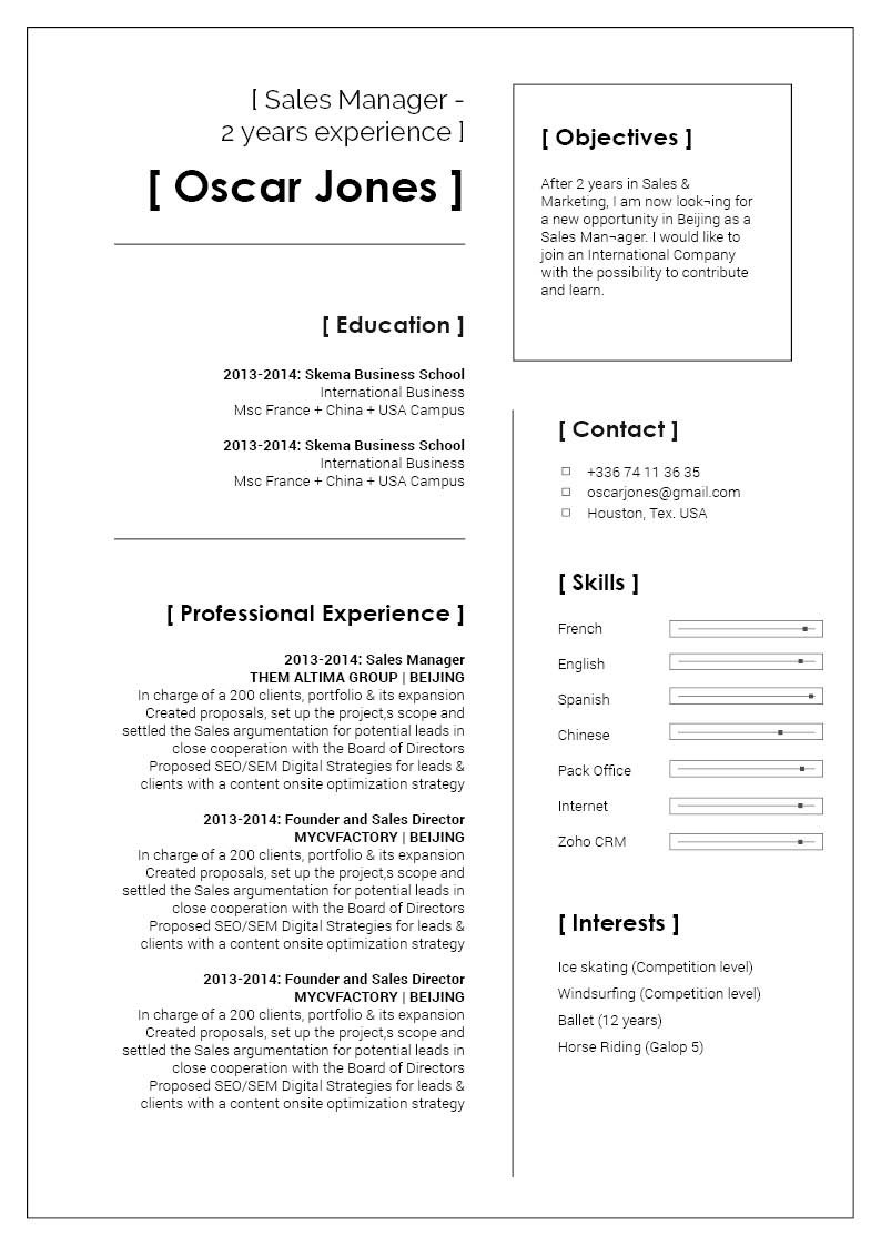 The formatting and design keeps this modern CV template effective and creative