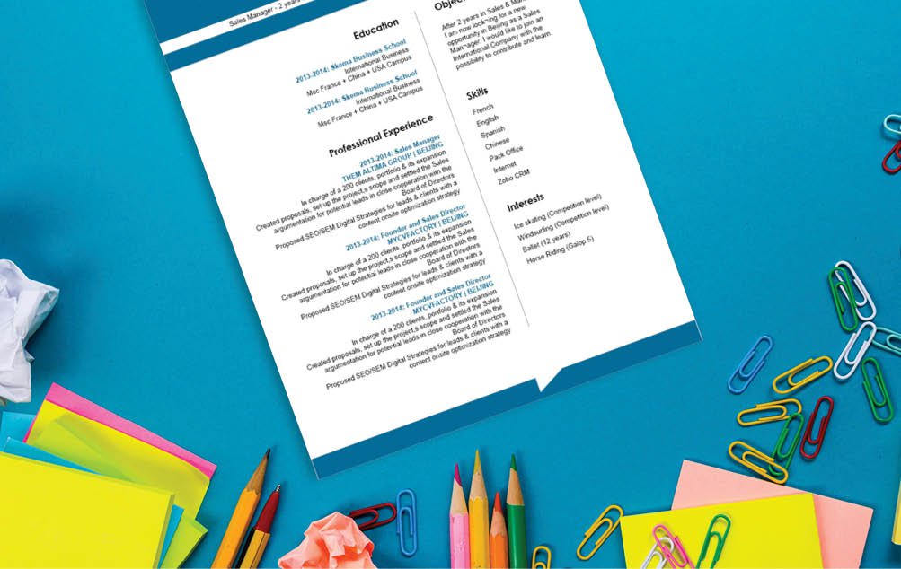 This is among the best professional resume templates we have -- a creative and attractive design!