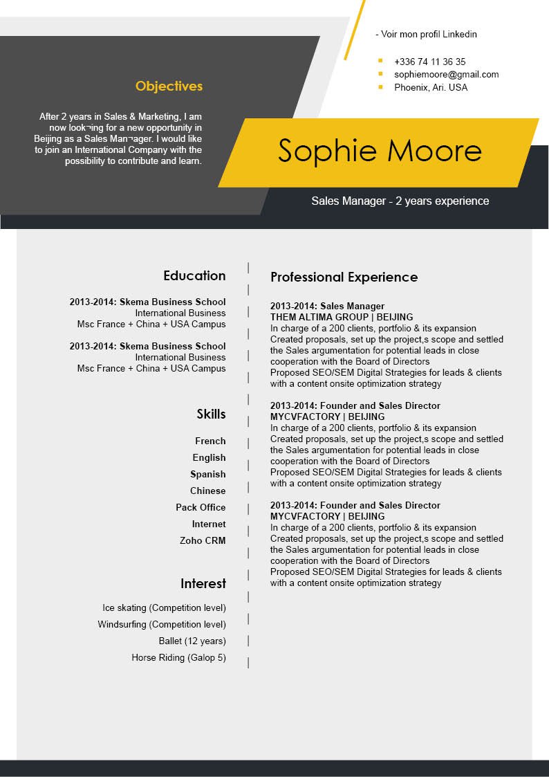 This functional resume template has a clean and concise format made precisely for you!