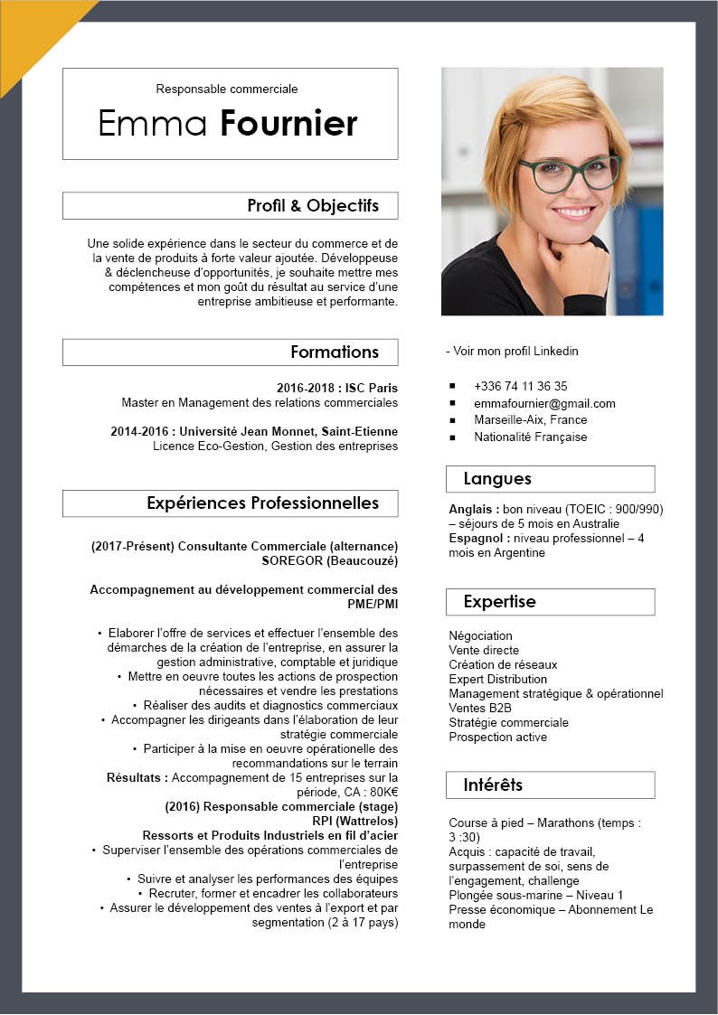 Votre CV sur mesure  Conception de CV en ligne · myCVfactory