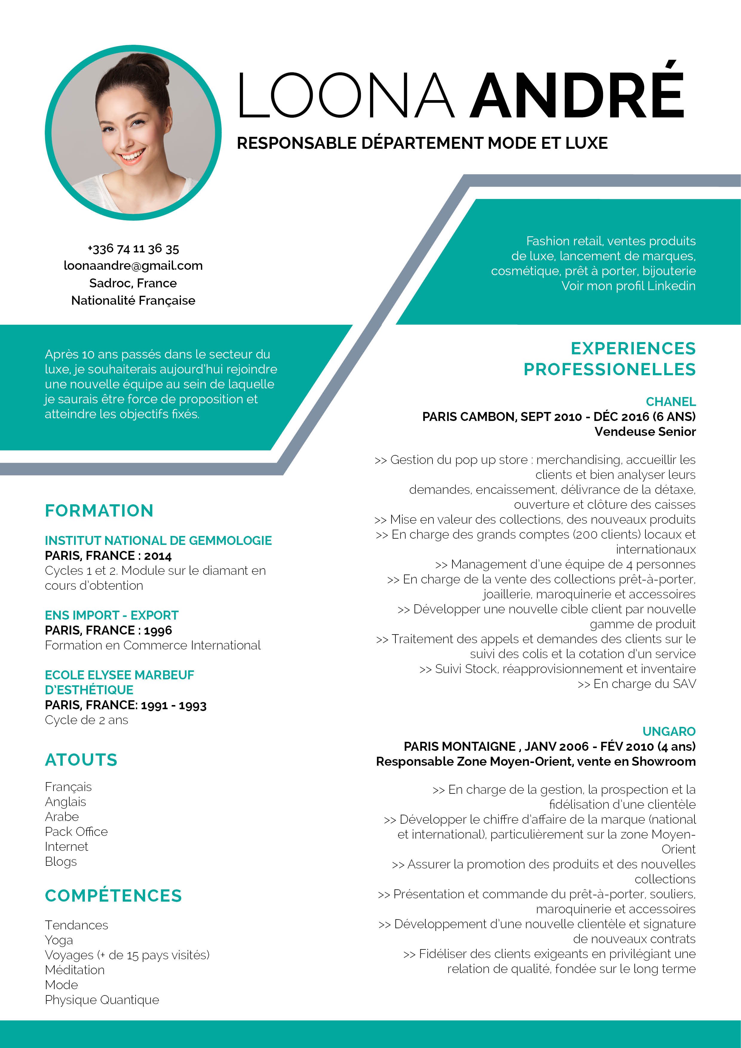  Design  de CV  moderne Mycvfactory  myCVfactory