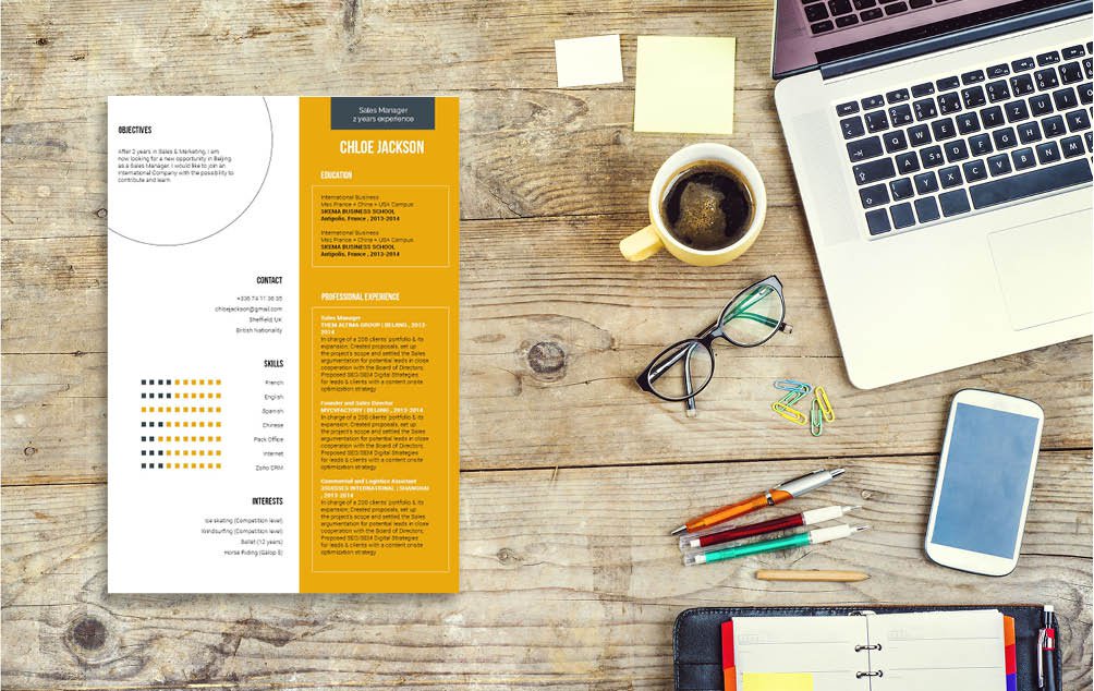 Create that winning professional profile with this Simple CV Template!