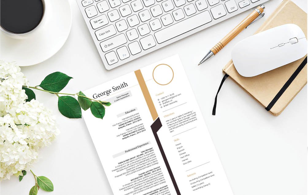 This is one modern cv format that  features a simple format perfect for professionals!