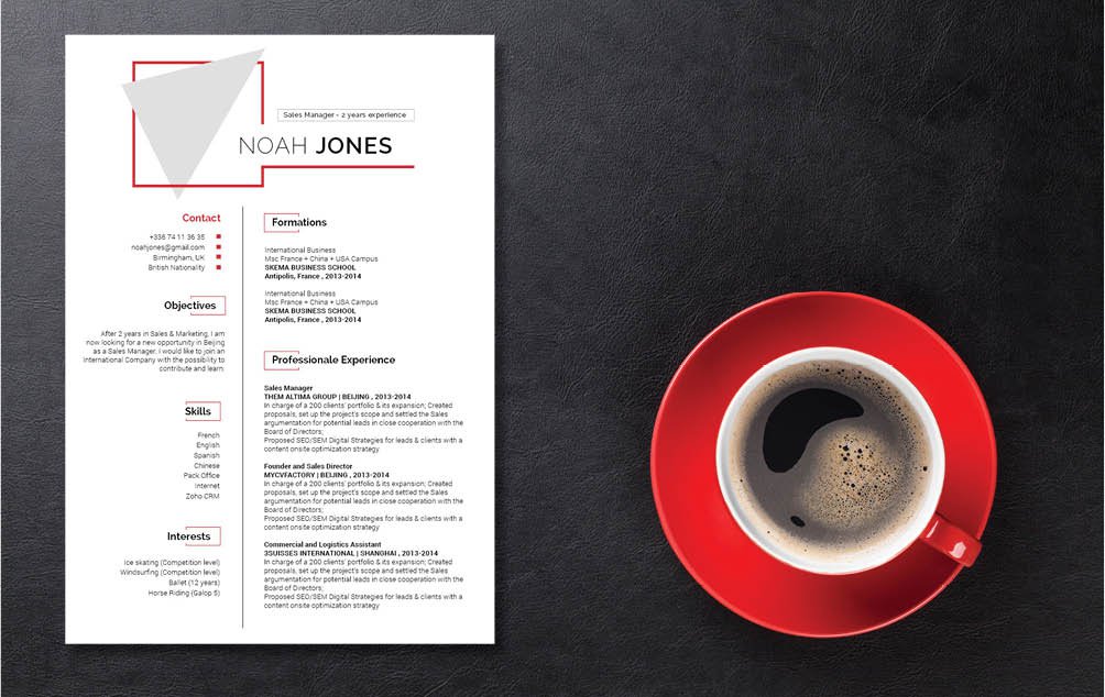 A great resume template for professionals of every industry!