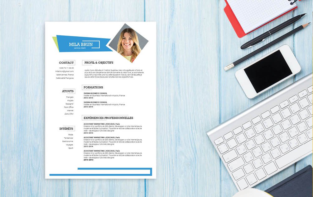 Mycvfactory-cv design-395.jpg Le cv idéal pour ceux qui travaillent comme vendeur