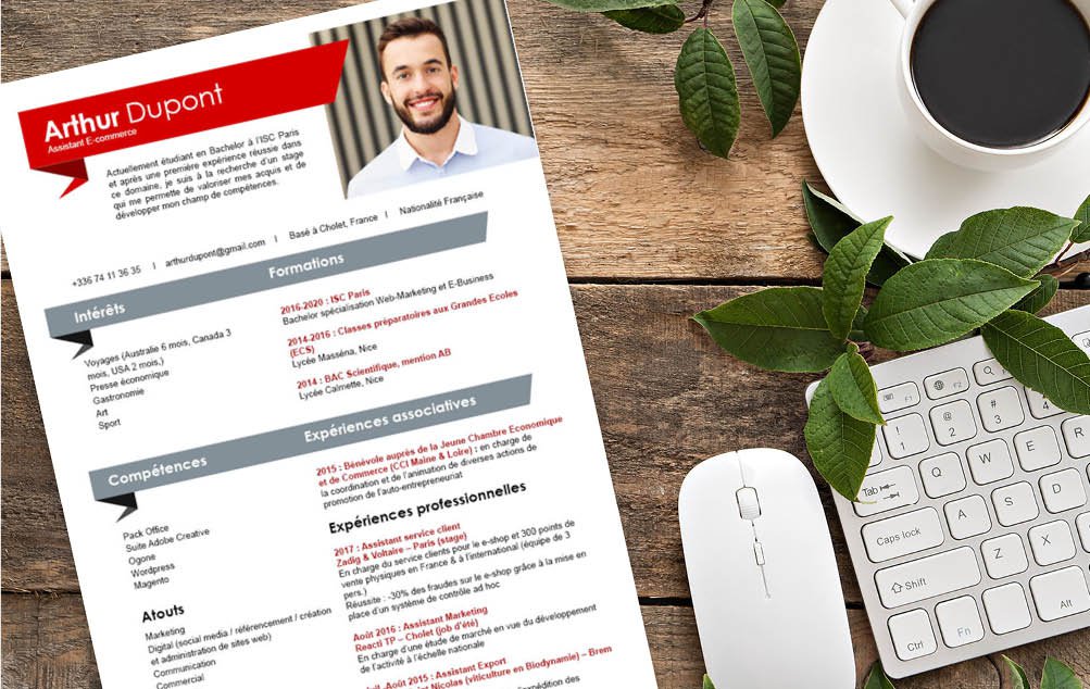 Mycvfactory-cv a telecharger-456.jpg Un CV qui offre un bon visuel, accueillant tout en étant épuré. Un exemple d'équilibre.