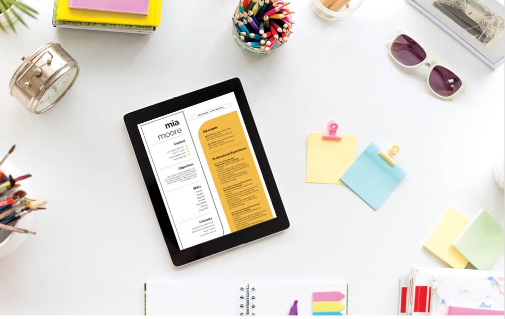 This Modern Resume template will bring out all the best parts thanks to its design and format