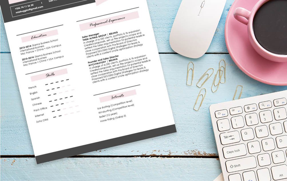 Look for a professional CV format? Then this resume template is a sure winner