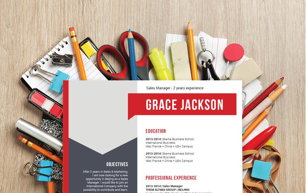 This simple resume template has a professional format made to get you hired