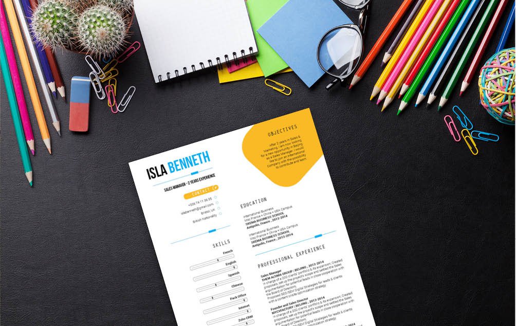 Get that interview with his professional resume template! A slick and simple design is all you need