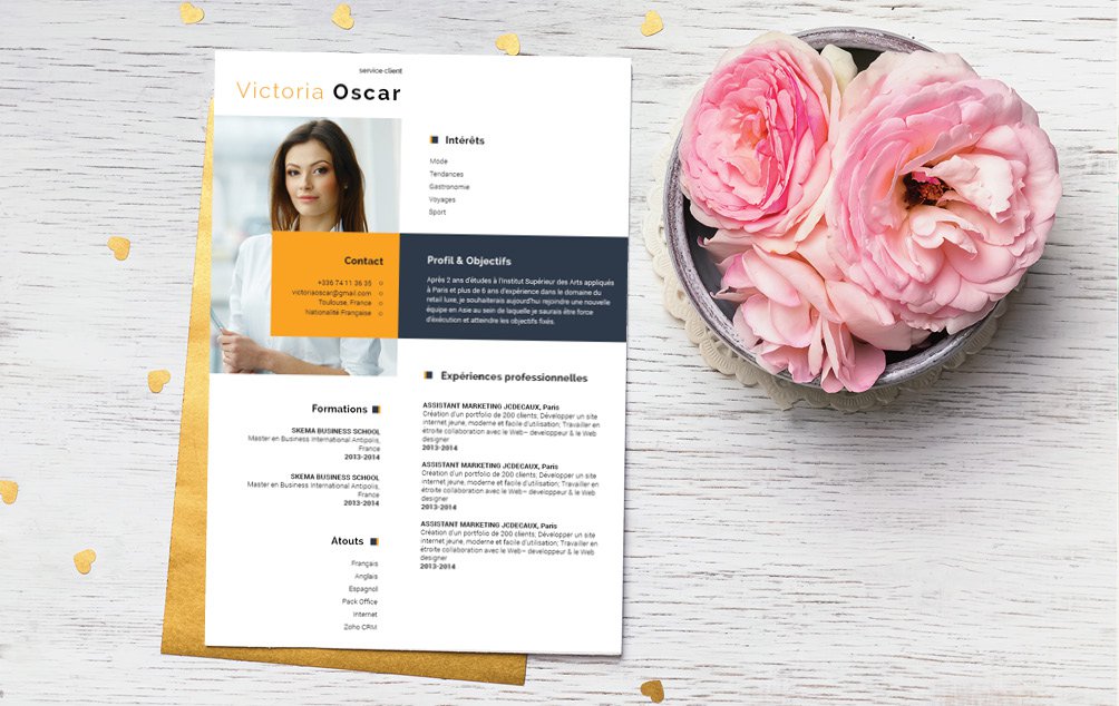 Mycvfactory-cv design-378.jpg Un cv qui augmentera vos chances pour un poste dans le marketing ou la vente
