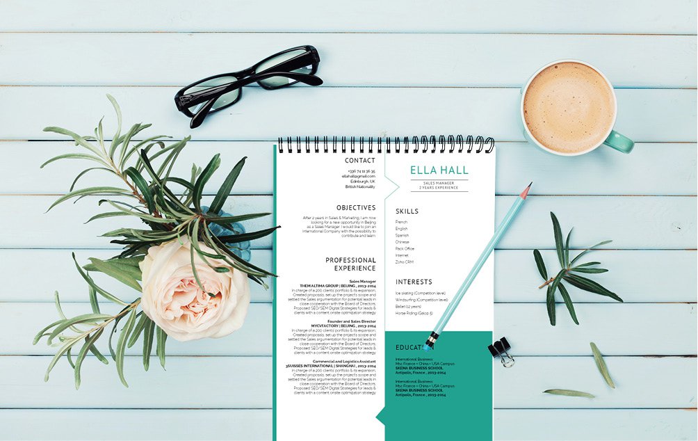 Create that perfectly modern resume template for any job type!