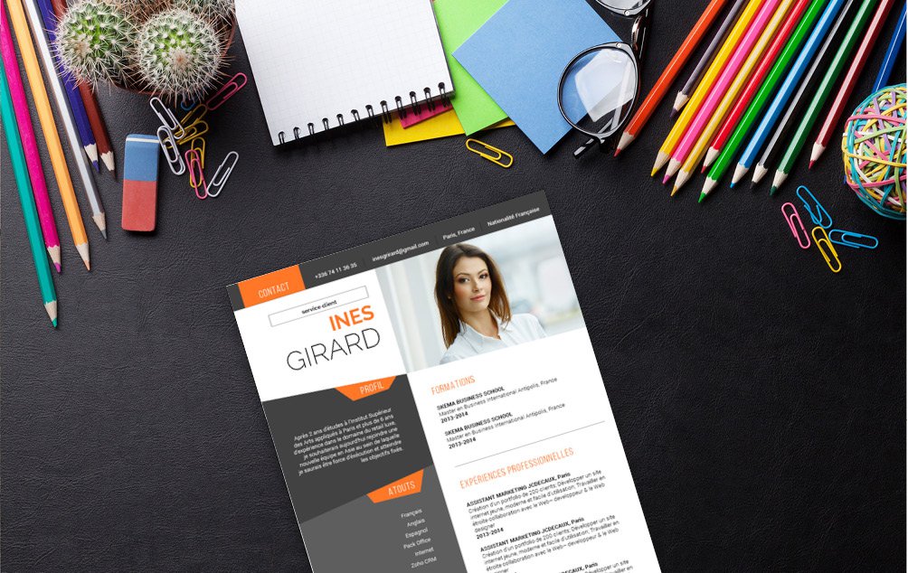 Mycvfactory-cv design-385.jpg Un cv avec beaucoup de prestance pour ceux qui briguent de hautes fontions: cadres ou chefs d'équipes