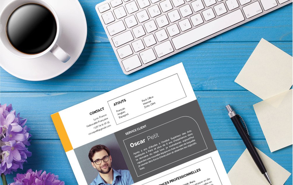 Mycvfactory-cv design-380.jpg Un cv simple idéal pour les métiers où la clarté prime. Un cv tout désigné pour les informaticiens et les développeurs