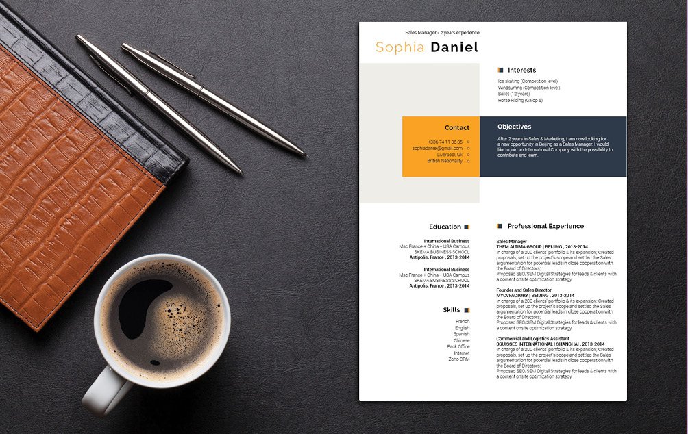 At a glance, your recruiter will be impressed with your CV! All thanks to this functional resume template