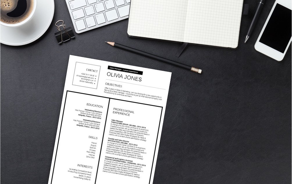 Clean and creative, all you need is this modern resume template