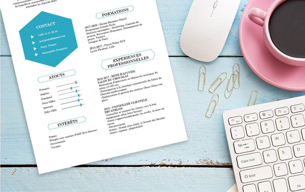 Mycvfactory-cv a telecharger-449.jpg Du style et de l'élégance dans la simplicité. Un défi que relève avec panache ce modèle de CV