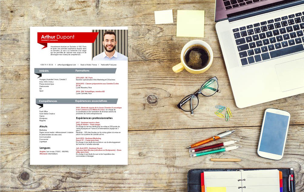 Mycvfactory-cv a telecharger-456.jpg Un grand classique du CV qui saura satisfaire le plus grand nombre de recruteurs.