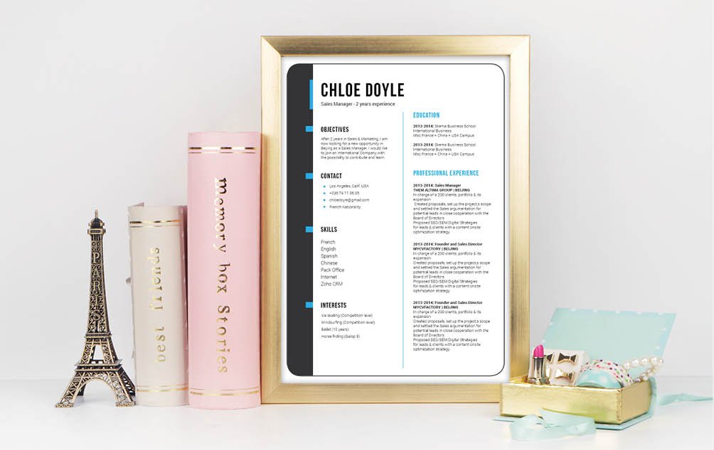 This professional resume template will get you that professional career thankst to its layout and styles