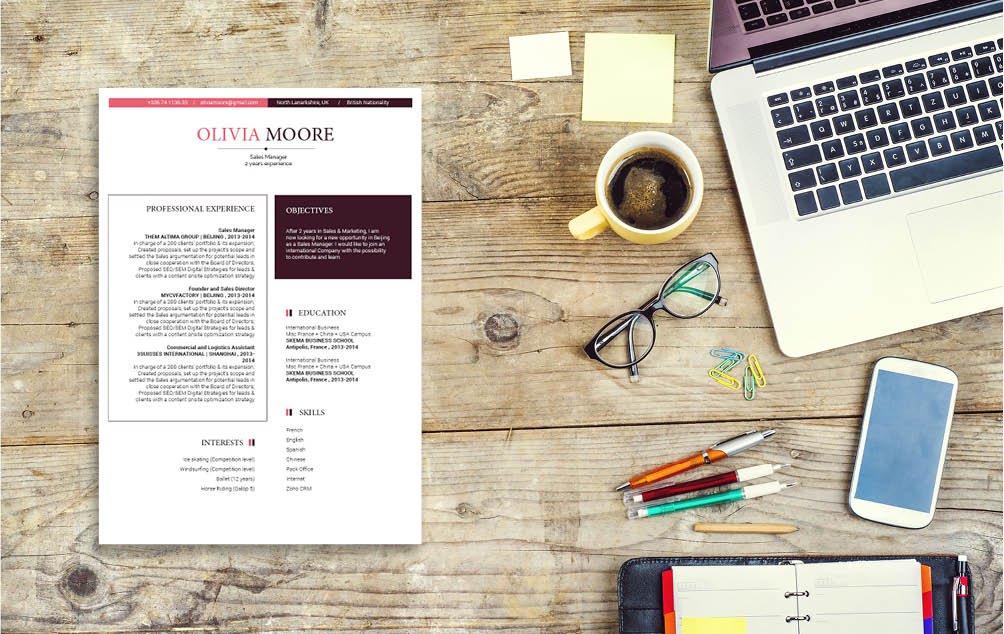 Make your stand out from the crowd with this simple CV Template!
