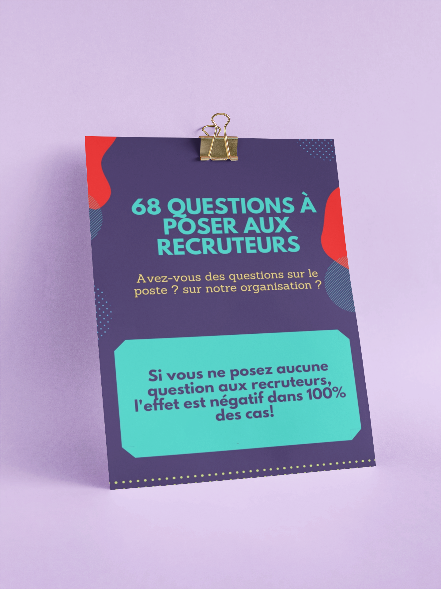 Fiche 26-3.png Conseils sur des questions à poser en entretien
