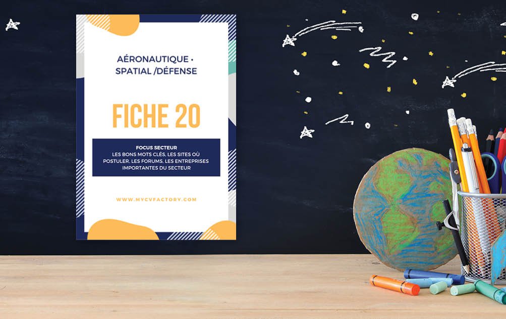 Fiche secteur 20 B.jpg modèle de CV aérospatial et défense