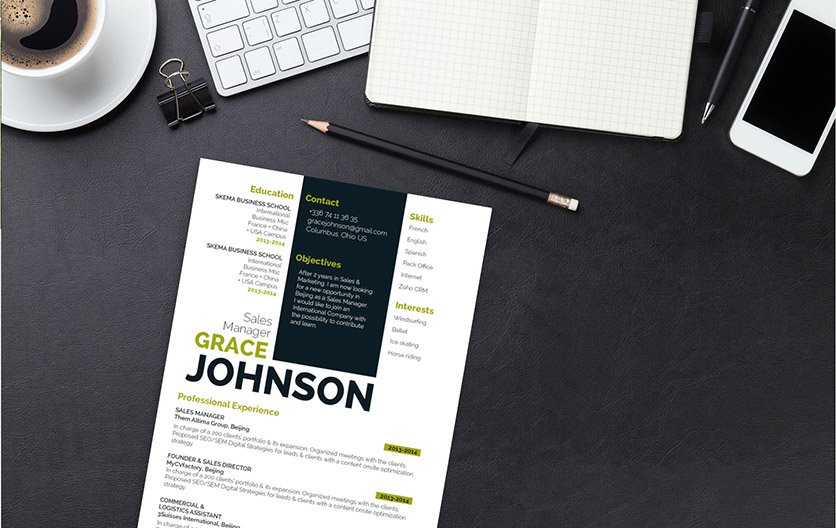 Clear and comprehensive are two words that best describe this business resume template