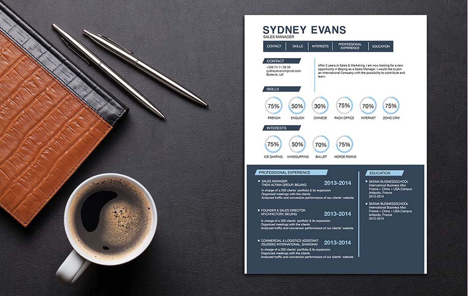 A simple resume template that has the perfect functional design to help you land that dream job