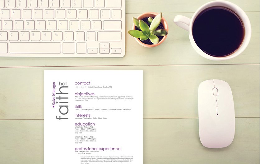 A great resume template to help you present your great job qualifcations