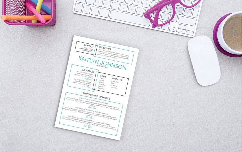 Simple and creative! A great resume template to help you build the perfect CV