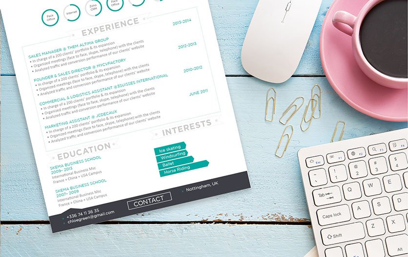 This custom CV has everything you need in a good resume