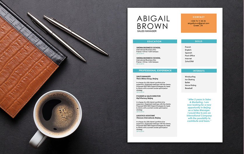 This simple resume format has a functional presentation of your best qualities!