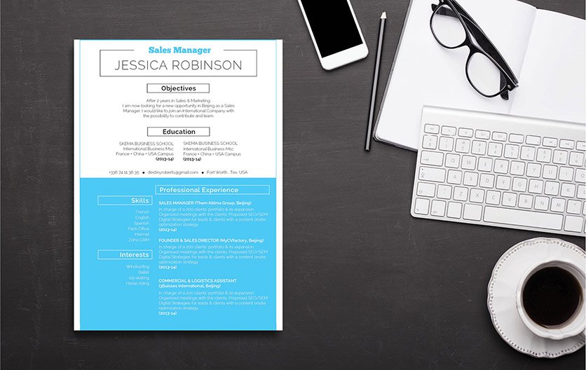 The perfect functional resume template to get you hired! Clear and clean.