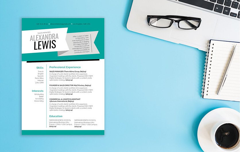 Simple, yet creative -- a resume template for the modern work age!