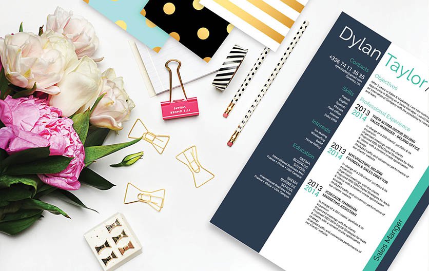 The sidebar in this resume template allows for an easier and more creatie read