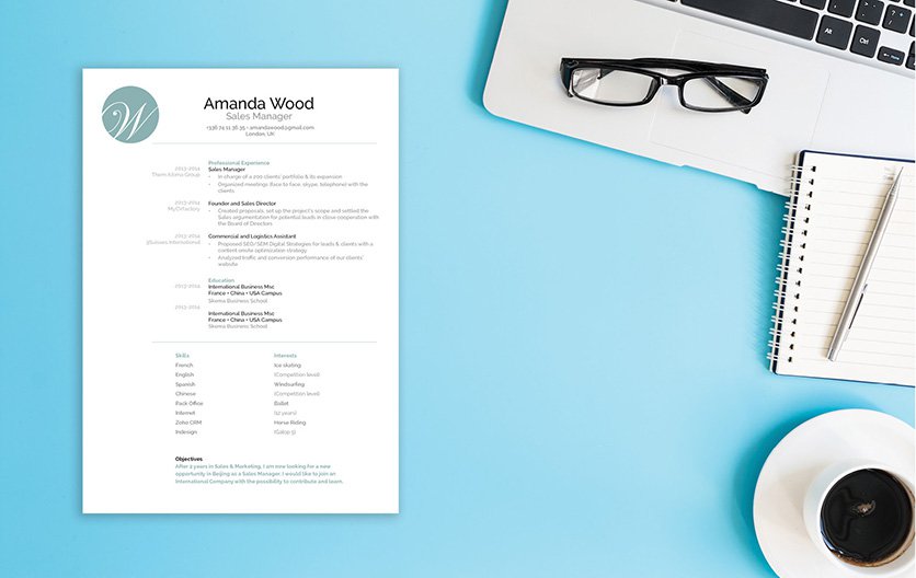 A candidate will truely shine using this professional resume template