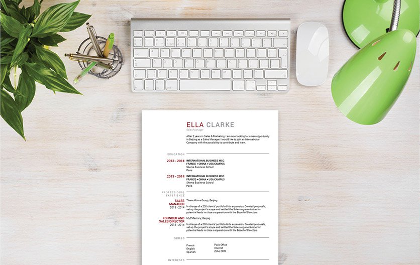 This professional template comes with a modern and  creative design for all job types