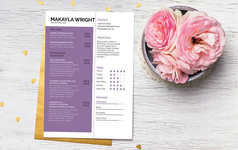 Need a great CV design? Then choose this good resume template