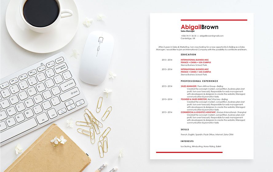 The presentation in this resume template makes for a great resume in any sector
