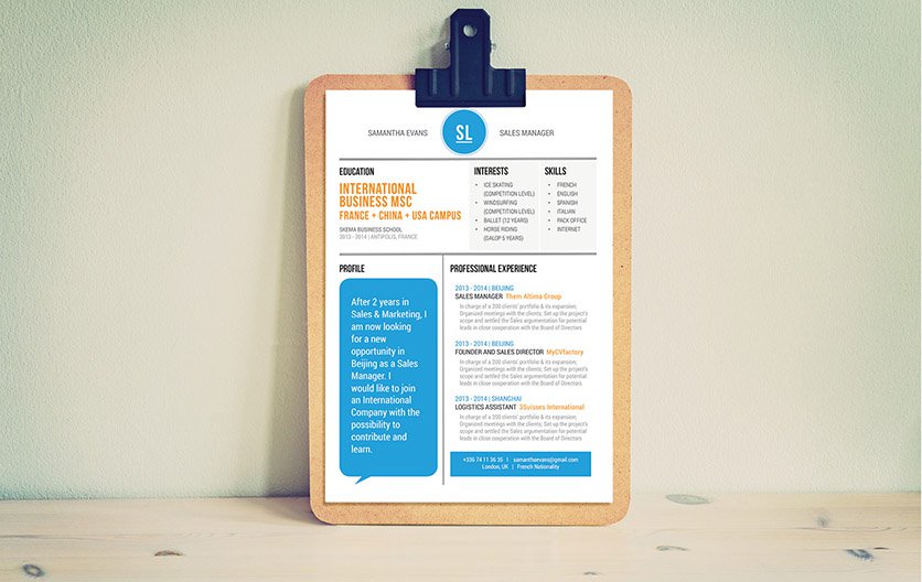 The best resume format out there! A great design and clean format