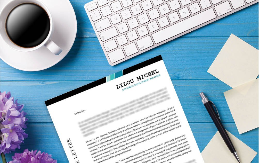 A simple and clean look. A  cover letter format that is perfect