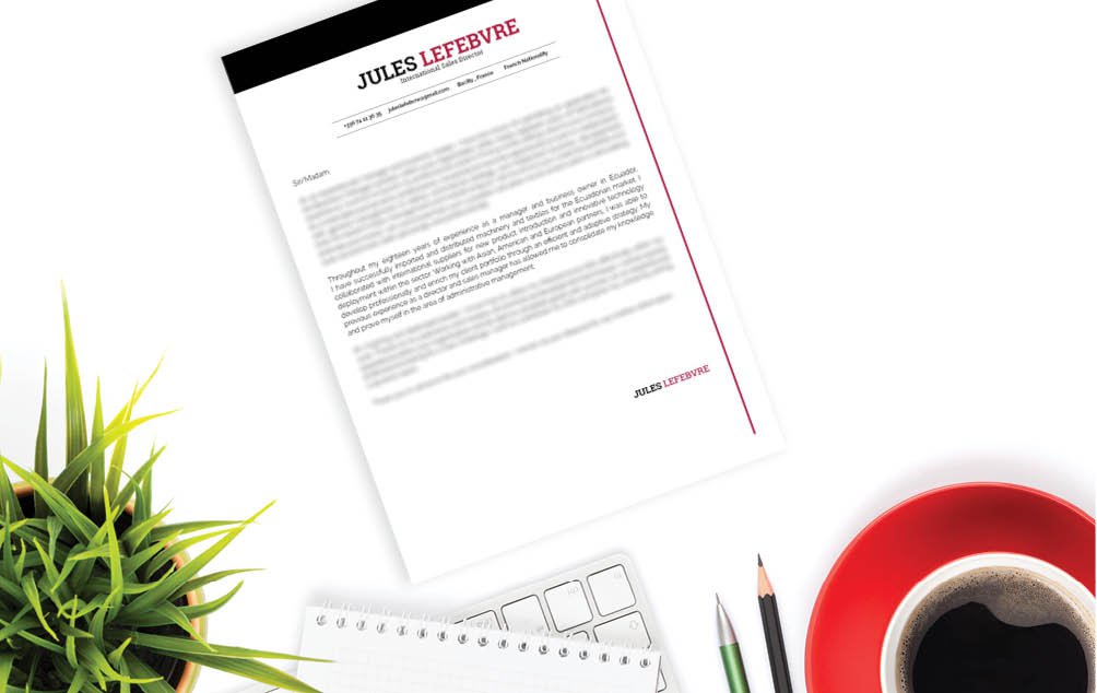 Created for the modern work age, this  cover letter template will help you land that dream job