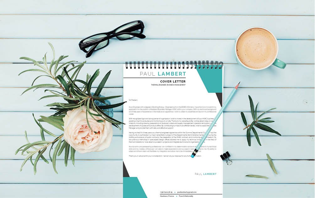 Need a great  cover letter design? Then choose this good resume template